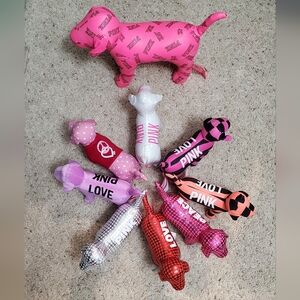 Pink Victoria secret dogs set  plush mini large